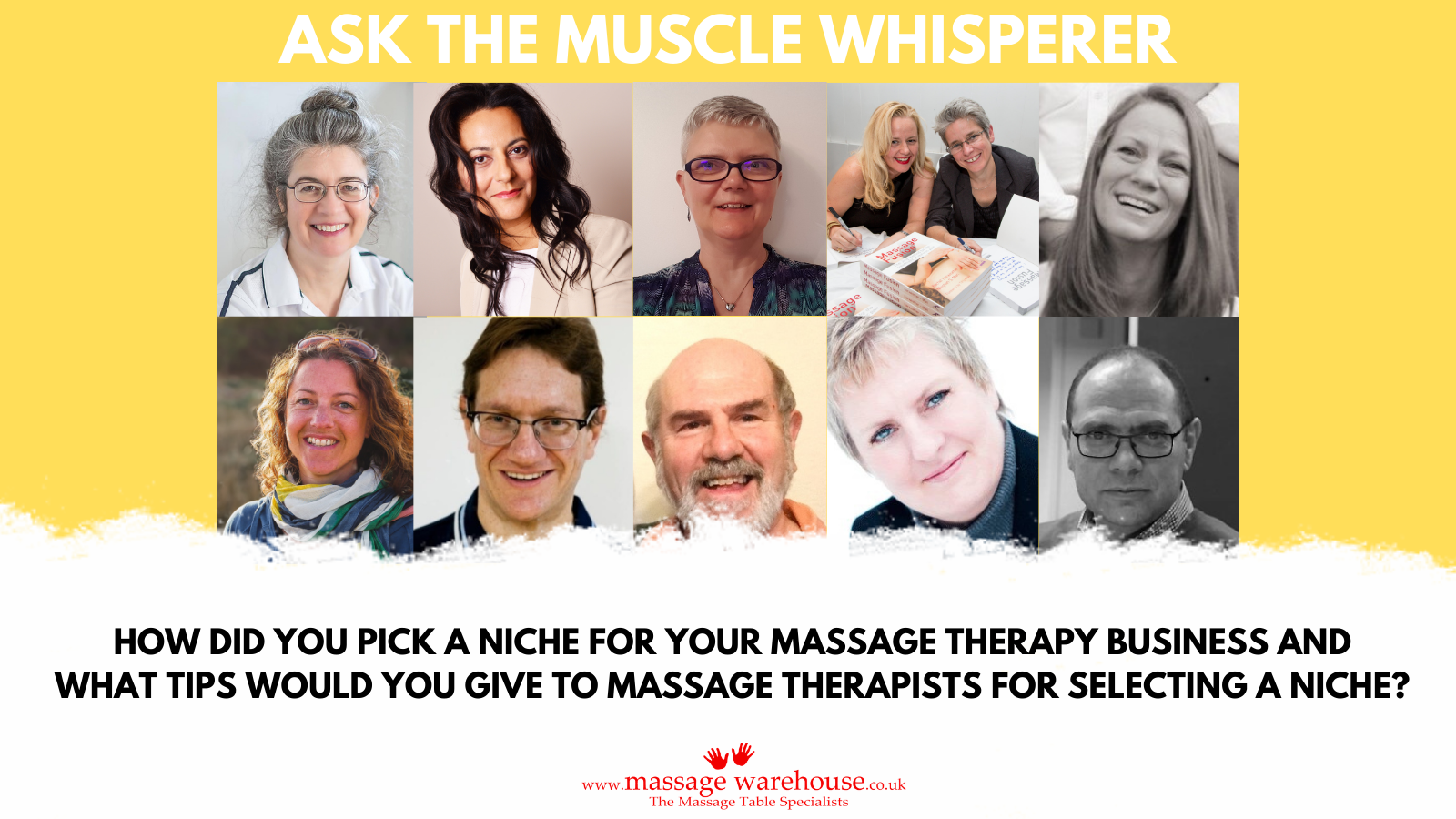 How to pick a niche for your massage therapy business. Ask the Muscle -  Massage Warehouse