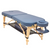 Massage Warehouse Earthworks Comfort Flat Portable Lightweight Treatment Table Couch Wooden Navy Black Agate Blue Cream