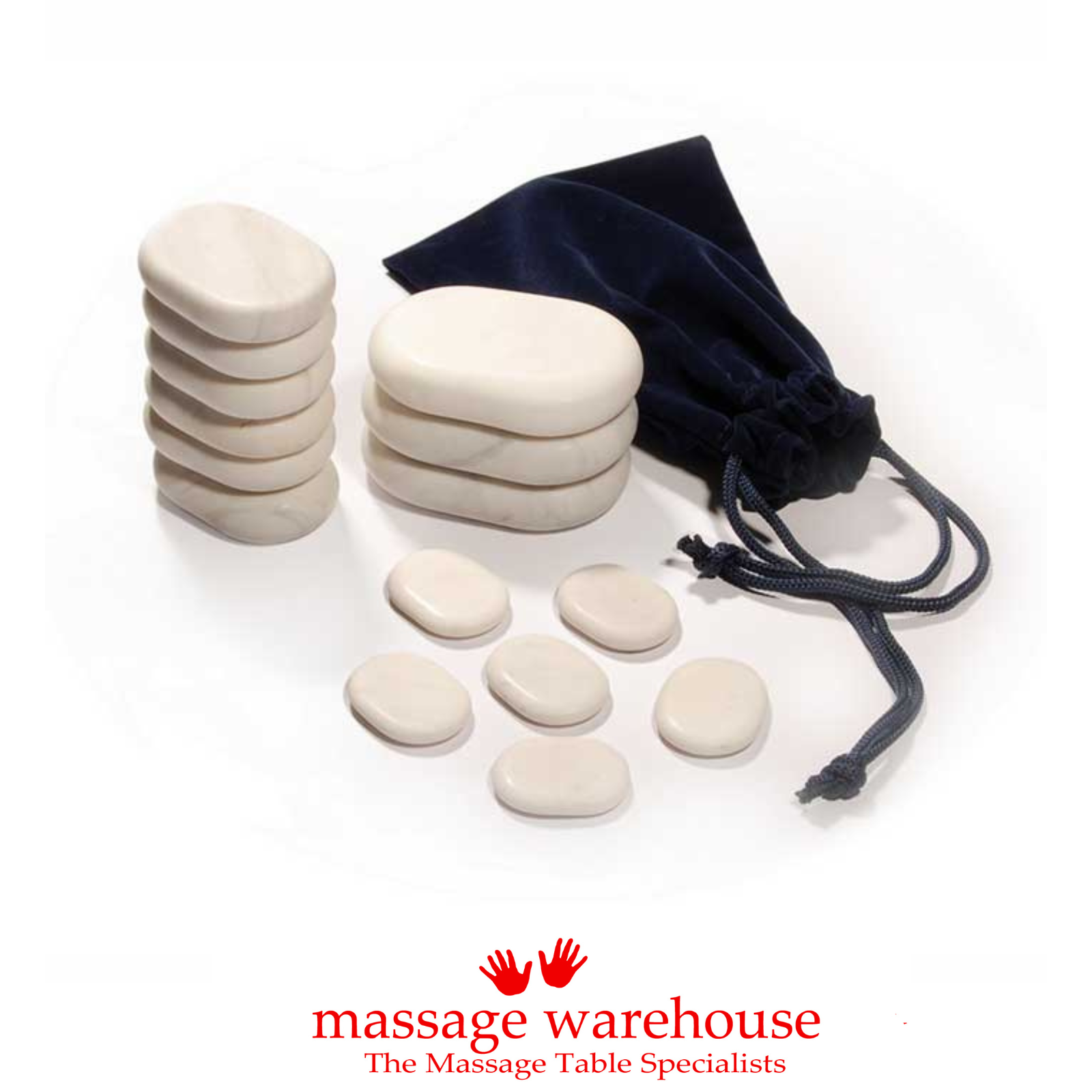 15 Piece Cold Marble Stone Set Massage Warehouse