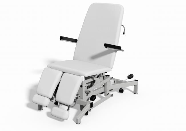 PLINTH TILTING DIVIDED LEG PODIATRY CHAIR